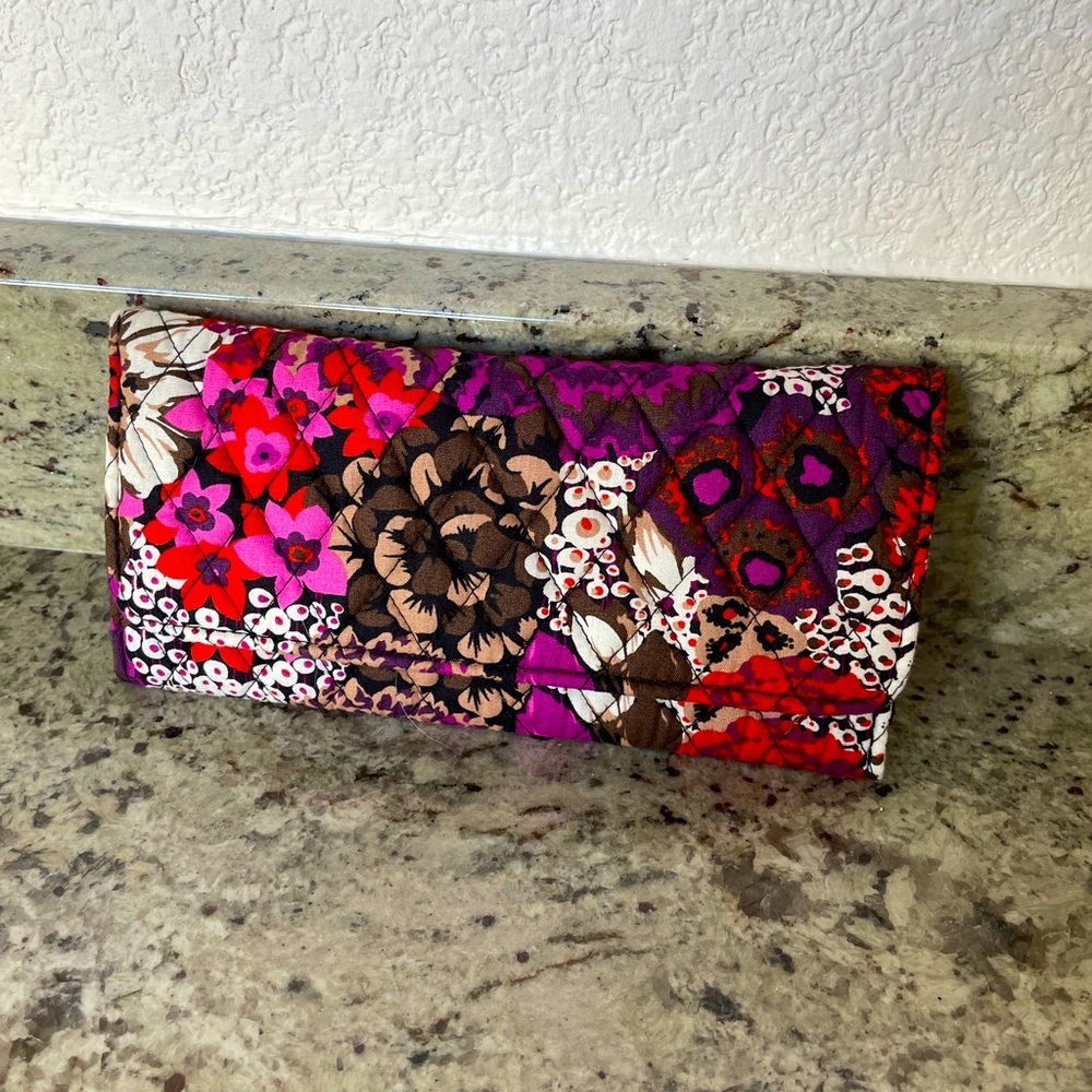 Vera Bradley Rosewood Trifold Wallet